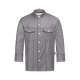Greiff GASTRO MODA Cuisine Herren Kochjacke Jeans-Style Grau