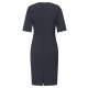 Greiff Corporate Wear PREMIUM Damen Business-Kleid Halbarm Rundhals V-Ausschnitt Regular Fit Schurwollmix OEKO TEX® Marine