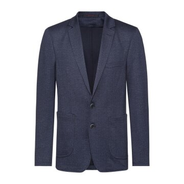 Greiff Corporate Sakko Herren CASUAL OEKO TEX® Glencheck Blau