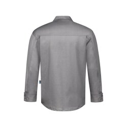 Greiff GASTRO MODA Herren Kochjacke Jeans-Style Kent Grau