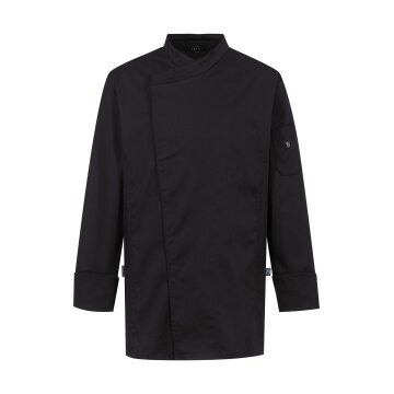 Greiff GASTRO-MODA Cuisine Herren Kochjacke Regular Jersey Schwarz