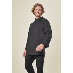 Greiff GASTRO-MODA Cuisine Herren Kochjacke Regular Jersey Schwarz