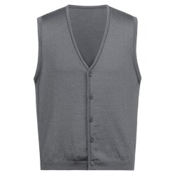 Greiff STRICK Herren Strickweste V-Neck Knopfleiste...