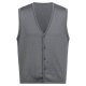 Greiff STRICK Herren Strickweste V-Neck Knopfleiste Regular Grau
