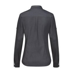 Greiff GASTRO-MODA Damen Bluse Langarm Button-Down Anthrazit