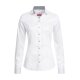 Greiff Corporate Bluse PREMIUM Damen OEKO TEX® Slim Weiß/Blau