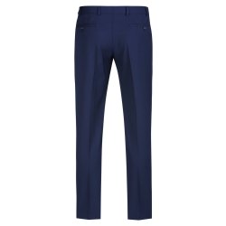 Greiff Corporate Wear PREMIUM Herren Anzughose Bundfalte Regular Fit Schurwollmix Stretch OEKO TEX® Italian Blue