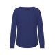 Greiff CHIFFON Damen Chiffon-Bluse Langarm Rundhals Regular Marine
