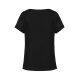 Greiff CHIFFON Damen Bluse Kurzarm Rundhals Regular Schwarz