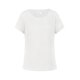 Greiff CHIFFON Damen Bluse Kurzarm Rundhals Regular Weiß