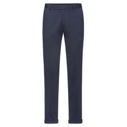 Greiff CASUAL Herren Jersey-Hose Regular Fit Blau melliert