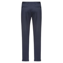 Greiff CASUAL Herren Jersey-Hose Regular Fit Blau melliert