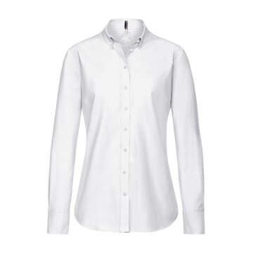 Greiff CASUAL Damen Bluse Langarm Button-Down Regular-Fit Weiß