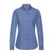 Greiff CASUAL Damen Jeansbluse Langarm Button-Down Regular Light-Blue