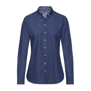 Greiff CASUAL Damen Jeansbluse Langarm Button-Down Blue Denim