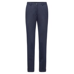 Greiff CASUAL Damen Jerseyhose Regular Fit Blau melliert