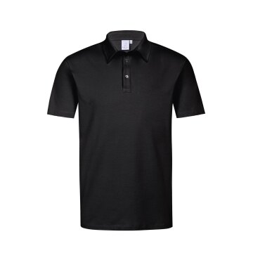 Greiff SHIRTS Herren Poloshirt Kurzarm Kent Regular-Fit Schwarz