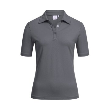 Greiff SHIRTS Damen Poloshirt Kurzarm Kent Regular-Fit Anthrazit
