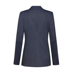 Greiff CASUAL Damen Jersey-Longblazer Regular Blau meliert