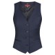 Greiff Corporate Wear Modern with 37.5® Damen Business-Weste V-Ausschnitt Regular Fit Schurwollmix Stretch OEKO TEX® Dunkelblau