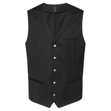 Greiff GASTRO MODA Herren Kellner-Weste Revers Regular-Fit Schwarz
