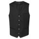 Greiff GASTRO MODA Herren Kellner-Weste Revers Regular-Fit Schwarz