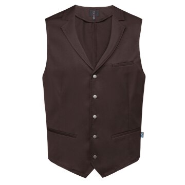 Greiff GASTRO MODA Herren Kellner-Weste Revers Regular Fit Braun