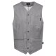 Greiff GASTRO MODA Herren Kellner-Weste V-Ausschnitt Regular Fit Grau