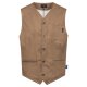 Greiff GASTRO MODA Herren Kellner-Weste V-Ausschnitt Regular Fit Camel