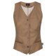 Greiff GASTRO MODA Damen Kellner-Weste V-Ausschnitt Regular Fit Camel