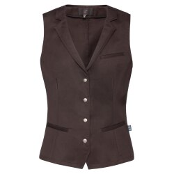 Greiff GASTRO MODA Damen Kellner-Weste Revers Regular Fit Braun