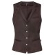 Greiff GASTRO MODA Damen Kellner-Weste Revers Regular Fit Braun