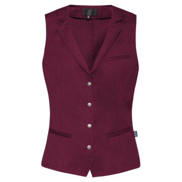 Greiff GASTRO MODA Damen Kellner-Weste Revers Regular Fit Bordeaux