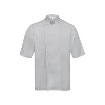 Greiff GASTRO Cuisine Herren Kochjacke Kurzarm Regular Hellgrau L
