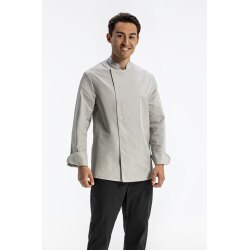 Greiff GASTRO Cuisine Herren Kochjacke Kurzarm Regular Hellgrau L