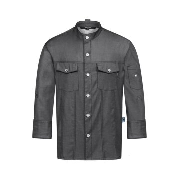 Greiff GASTRO MODA Herren Kochjacke Jeans-Style Anthrazit L