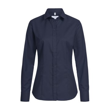 Greiff Modern with 37.5® Damen Bluse Langarm Kent Regular Marine 46