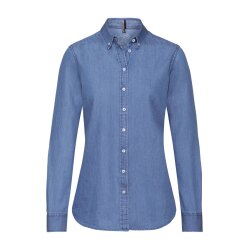 Greiff CASUAL Damen Jeansbluse Langarm Button-Down...