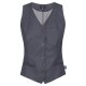 Greiff GASTRO MODA Service Damen Kellnerweste V-Ausschnitt Knopfleiste Regular Fit Baumwollmix OEKO TEX® Denimoptik Marine XL