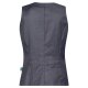 Greiff GASTRO MODA Service Damen Kellnerweste V-Ausschnitt Knopfleiste Regular Fit Baumwollmix OEKO TEX® Denimoptik Marine XL