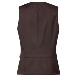Greiff GASTRO MODA Damen Kellner-Weste Revers Regular Fit Braun M