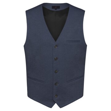 Greiff CASUAL Herren Jerseyweste Regular Fit Blau meliert