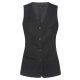 Greiff Corporate Wear BASIC Damen Business-Weste V-Ausschnitt Taschen Regular Fit Polyestermix Stretch OEKO TEX® Schwarz