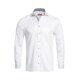 Greiff Corporate Hemd PREMIUM Herren OEKO TEX® Slim Weiß/Blau