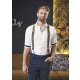 Karlowsky Hosenträger Urban-Glencheck Artikel AG 5 - dunkelbraun - Einheitsgröße
