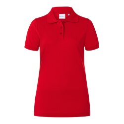 KARLOWSKY Damen Poloshirt BASIC Kurzarm Modern-Fit Rot L