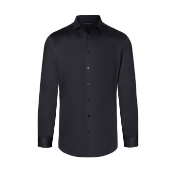 KARLOWSKY Herren Hemd ACTIVE-STRETCH Langarm Modern-Fit Schwarz M