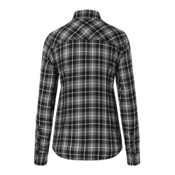 KARLOWSKY Damen Flanellbluse URBAN-FLAIR Langarm Schwarz Karo