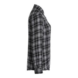 KARLOWSKY Damen Flanellbluse URBAN-FLAIR Langarm Schwarz Karo