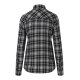 KARLOWSKY Damen Flanellbluse URBAN-FLAIR Langarm Schwarz Karo